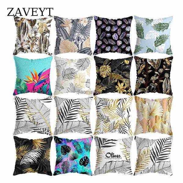 Cuschio Cestino Zaveyt Piante tropicali calde Coperchio foglia per il divano camera da letto Cuscinetto decorativo decorativo decorativo decorativo decorativo decorativo 45x45 HKD230817