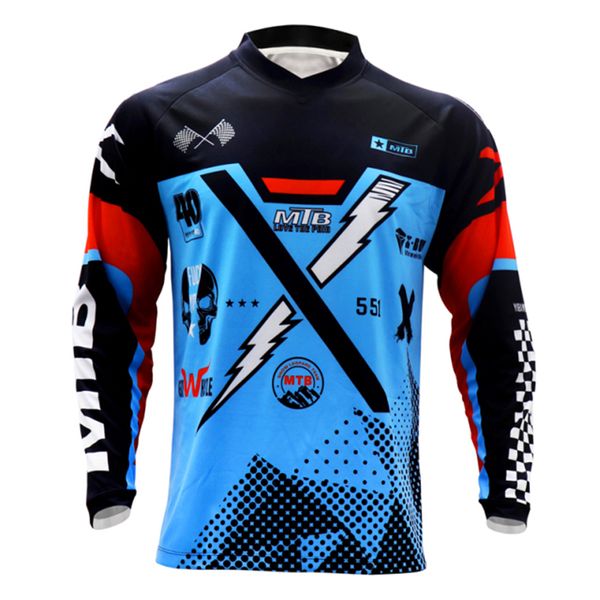 Велосипедные рубашки Tops Racing Jersey Enduro Motocross Jersey Maillot Hombre Moto MX Джерси из горы вне дороги горной велосипедной майки Spexcel Atv 230817