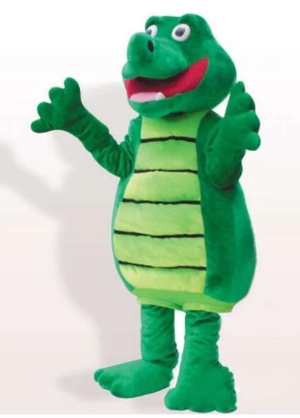 Mascotte Drago di coccodrillo verde personalizzato Costume Carattere Costume Dimensioni per adulti Spedizione gratuita