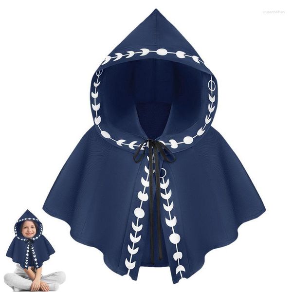 Kleidung Sets Halloween Cloak mit Hood Cosplay Print Cape für Frauen und Männer weiche bequeme Kostümversorgung Dress-up