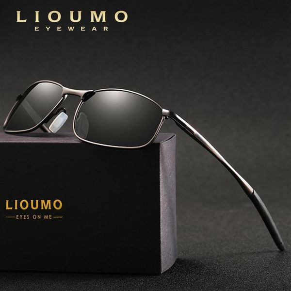 LIOUMO Brand Design Neue Luftfahrt Männliche Sonnenbrille Polarisierte Brille Männer Frauen Sonnenbrillen HD Fahrspiegel Brille 2120