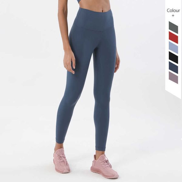 Lulu Sports Leggings Sport Women Fintess с жесткой высокой талией йога -брюки.