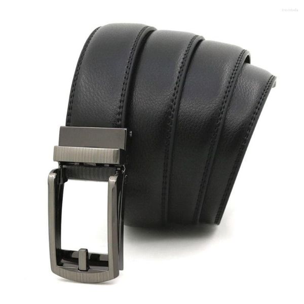 Celts Automático Buckle Men Click Belt Luxurno Ajuste Ajuste Ratchet Male Strap Comfort Leather 110cm 120cm 130cm de cintura Man