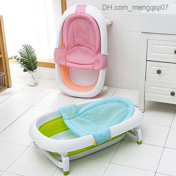 Badewanne Sitze Baby Anti-Skid-Badewanne Dusche Dusche Badepad Verstellbares Neugeborene Sicherheitsbadeweiche Stützkissen falten Weiches Kissen Z230817