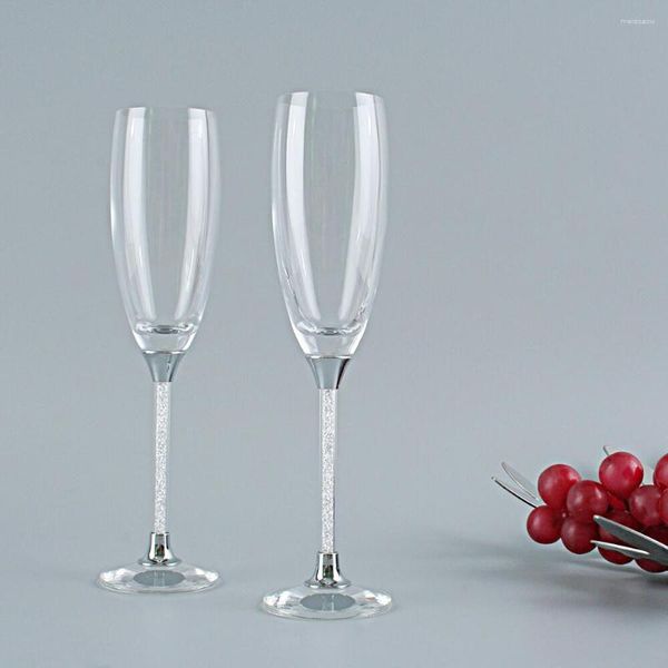 Bicchieri da vino matrimoni Crystal Crystal Glass Amante Regali Champagne Toasting Flautes Ho