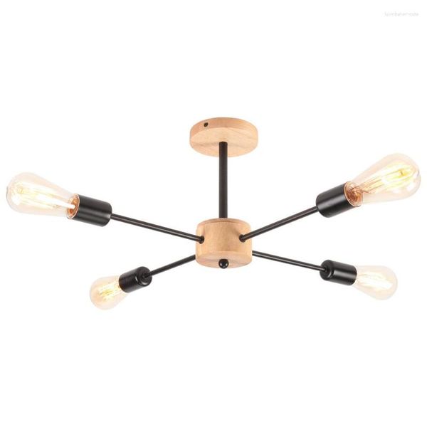 Lampadari moderni moderni decorazioni per la casa semplici illuminazione in legno di legno lampada a soffitto a LED per sala da pranzo in camera da letto ciondolo soggiorno