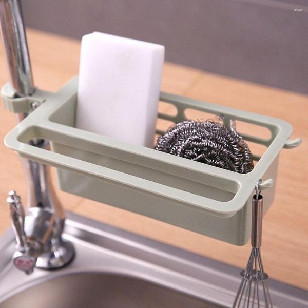 Küche Aufbewahrung Waschbecken Schwamm Plastik Rack Teller Abfluss Seifenbürste Organizer Badezimmerzubehör Handtuchhalter