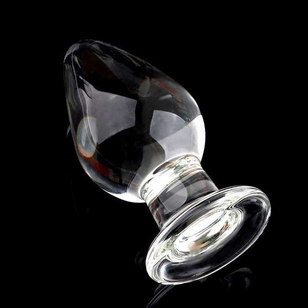 Анальные игрушки крупные хрустальные задницы вагина Ball Big Pyrex Glass Anal Dildo Bead Bead для взрослых секс -игрушки для женщин мужчина гей мастурбатор HKD230816