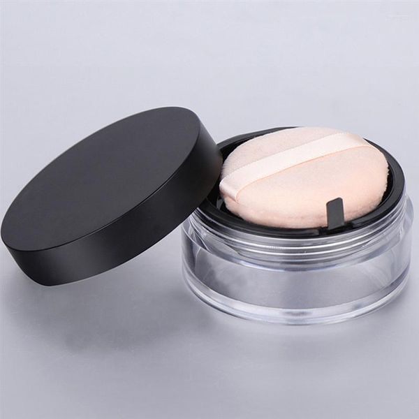 Bottiglie di stoccaggio 20g Custodia a polvere vuota Kit di viaggio per trucco per il trucco per il trucco per trucco cosmetico Porta di spugna con specchio