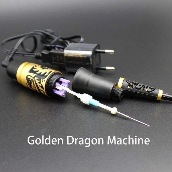 Tattoo Machine 1pcs Taiwan Originale Golden Dragon permanente Gun di trucco per sopracciglia per le labbra 2308017