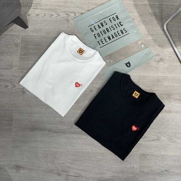 T-shirt maschile di buona qualità ricami per piccoli carità di cuore Human Made Fashion Men 1 1 Human Made Women Thirt maglietta carina magliette da uomo Abbigliamento