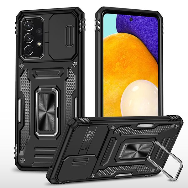 Mobiltelefonabdeckung Huawei Honor X6/X6S für Oppo Reno7 Lite A17 mit Ringhalter Kickstand Car Mount Design Dia -Kamera Objektiv Schutz Schockdicht