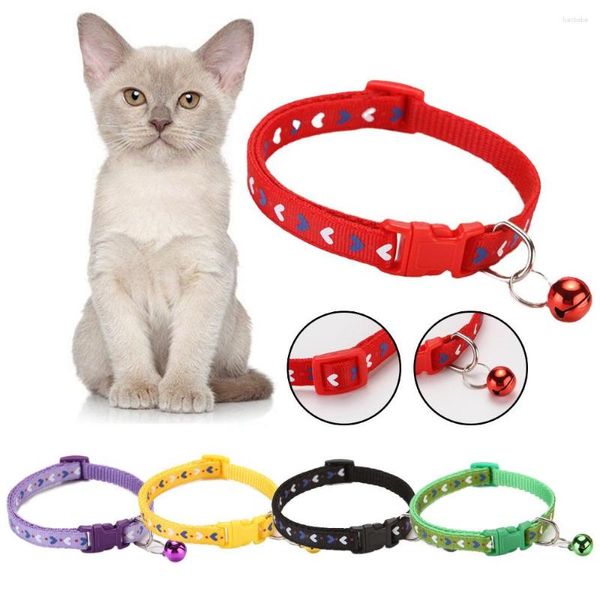 Collari per cani Love Shape Arrow Collar Bell Pet Fashion Cucciolo comodo Forniture per gatti carini regolabili