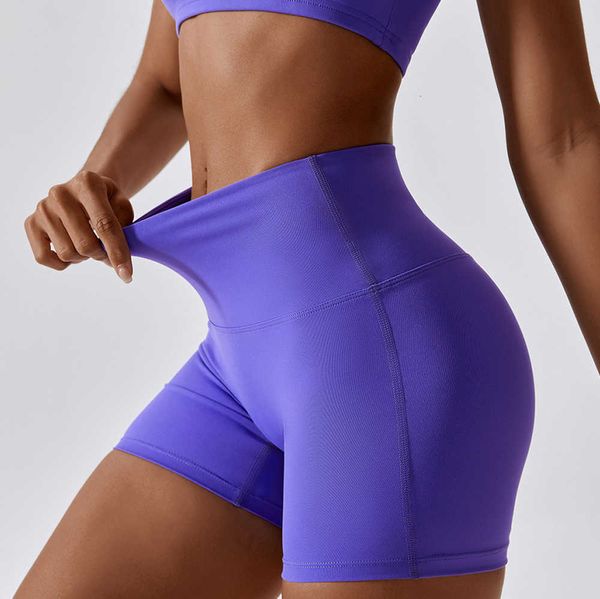 Yoga Outfits Süßigkeiten Farbe Schnell trocken Nackt fühlen Shorts Hüftlebe