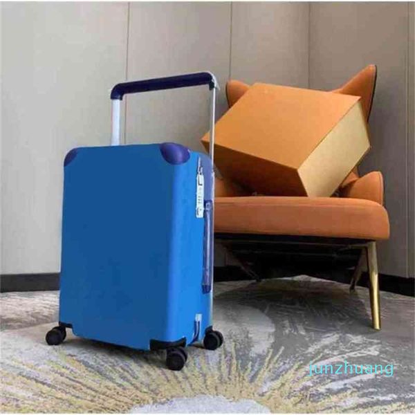 Designers Viajar mala de mala de bagagem de bagagem unissex saco de tronco flores letras brote haste spinner grade de roda universal duffel