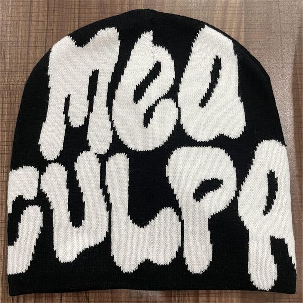 Mea culpas cappelli firmati per donna moda gorras soft touch autunno inverno mantieni caldo berretto lavorato a maglia modello squisito lettera divertente giorno berretto di lusso moda MZ09