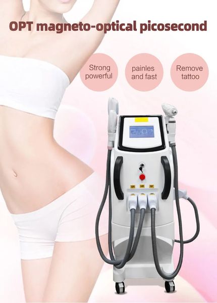 3000W Intense Pulsed Light Diodo Laser 4 em 1 opt Remoção de cabelo Remoção de tatuagem Máquina de remoção de cabelo Lazer Remoção de cabelo Máquina de beleza