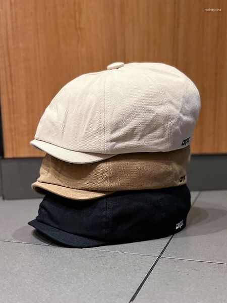 Berets Retro Advance Hats Jungen und Mädchen Einfacher lässiges All-Match Sboy Maler Cap vorderen Heck Hut Hut