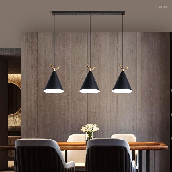 Lampade a sospensione moderna lampadario a soffitto Nordic Simple sopra tavolo da pranzo cucina per ospiti caffetteria illuminazione interni