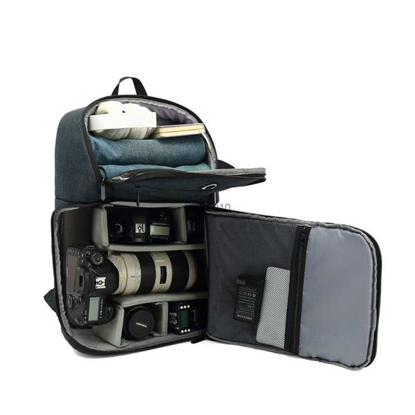 Kamera-Bag-Zubehör Kamera-Tasche Multifunktion wasserdichte Kamera-Rucksack für Kamera-/ Kameraobjektiv und andere Zubehör mit großer Kapazität HKD230817