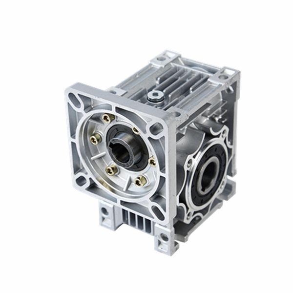 DC Motor Getriebe RV040 Geschwindigkeitsreduzierer -Wurmausgangsreduzierungsverhältnis 5: 1 10: 1 20: 1 bis 100: 1 mit Wellenhülle für NEMA 34 Motor