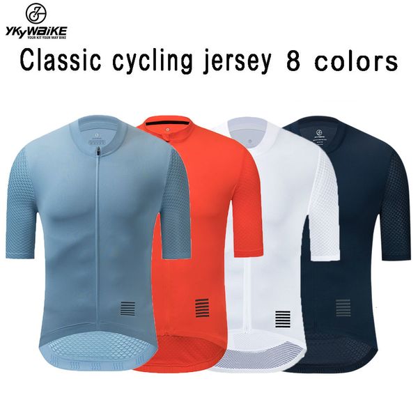 Camas de ciclismo Tops Ykywbike Summer Summer Men's Pro Cycling Jersey MTB Bolsa MTB Bolsos de bicicleta de bicicleta Bike de bicicleta de ciclismo de montanha 230817