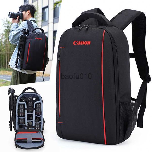 Kamera Bag Accessoires Professionelles Kamera-Beutel mit großer Kapazität wasserdichtes Nylon-Kee-resistenter Fotografie-Rucksack für Canon Nikon HKD230817