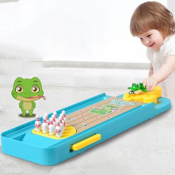 Imparare i giocattoli Mini desktop Frog Bowling Game ParentChild Interaction Educational Toy Creative Child Delicate Clear Lovely Kids Regalo di Natale 230816