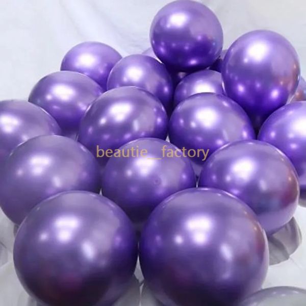 Top Fashion 50pcs Metallic Latex Balloon 12 