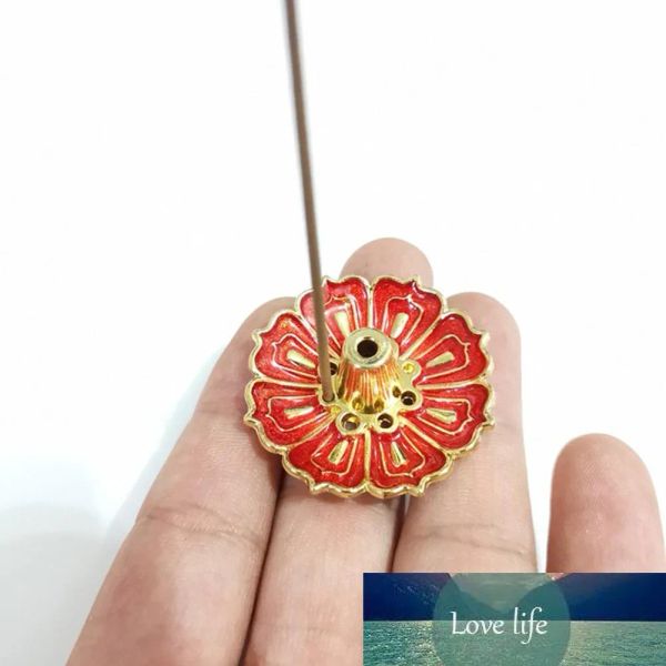 New 9-Hole Lotus Incense Burners Holder Flower Copper Censer Plate for Sticks Fresh Air Cone Home Bedroom Toliet Decor