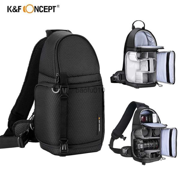 Accessori per sacchetti per fotocamera K F Concetto portatile Borsa per fotocamera a spalla singola Multifunzionale Backpack Fotografia impermeabile Photografia DSLR Borse per lenti DSLR HKD230817