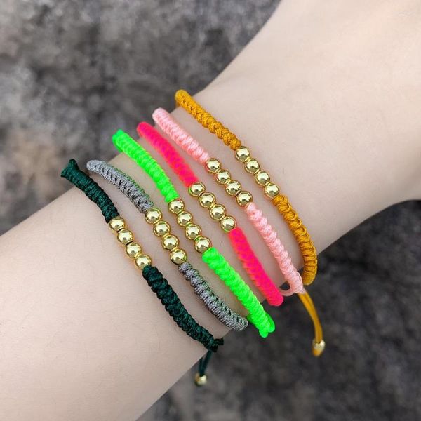 Strand Vlen Bracciale thread a mano Bracciale boho gioielli multicolore intrecciati braccialetti fortunato stringa amicizia pulseras per donne uomini