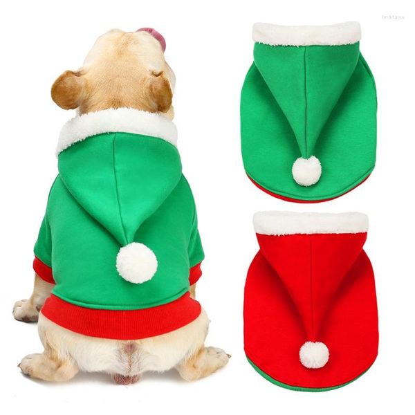 Abbigliamento per cani Cotton Christmas Snowman Stamped Costume Festival Winter Coat Style Design Hoodies Cuggine Cat Pet Forniture