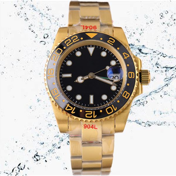 Relógios de relógios baratos masculinos relógios Rellojes aaa 41mm de relógios de cerâmica mecânica de 41mm Strap Ajusta Ajuste