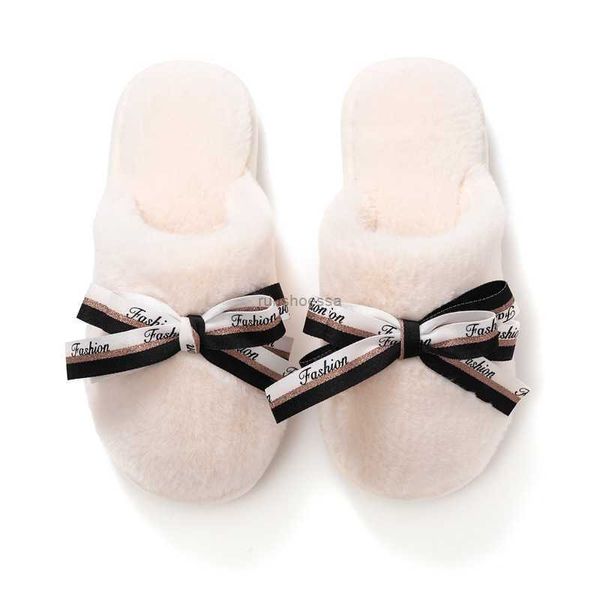 Bowknot invernale per pantofole di pelliccia più economiche da donna giallo rosa bianco scivoli da neve per interni casa moda per esterni ragazze pantofole pelose60 ry oo1