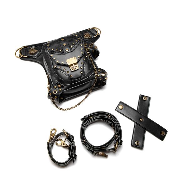 2023 Nuova borsa Nuova Women's Steampunk vintage Baglietta in motociclista Sicchia da donna Crossbody Borse