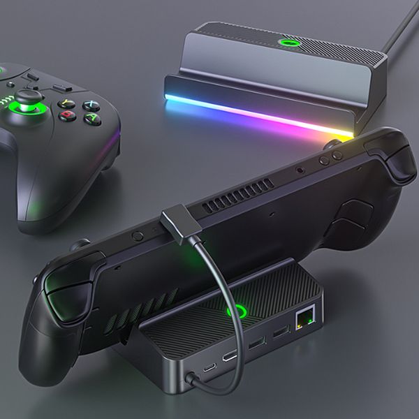 Montaggio del cellulare Thotres 4K Adattatore video RGB compatibile per il convertitore TV STEAM TV Dock di caricabatterie portatile per console 230816