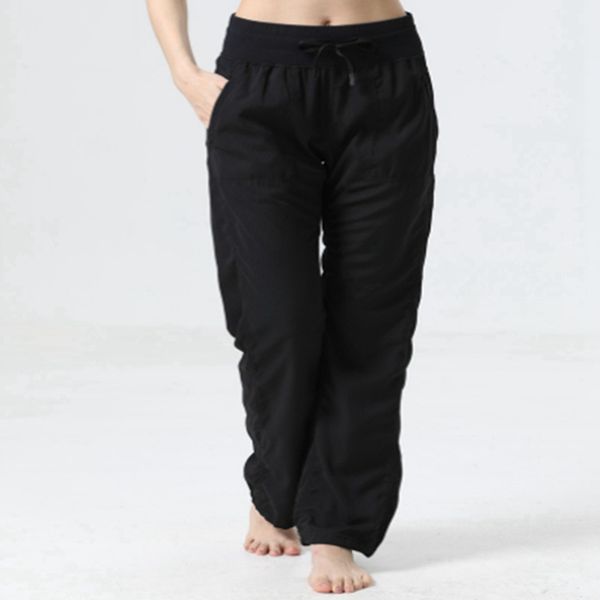 Pantaloni da yoga in vita High in vita LU-88 Pantaloni da ballo sottili elastici da donna che allenano abiti che gestiscono pantaloni da yoga sport di sport