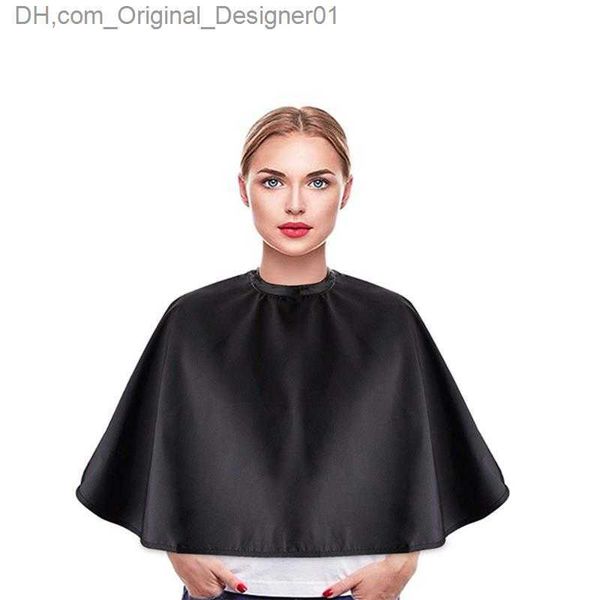 1 Stück kurzes Haar geschnittene Ecken Salon Haare Schwarzes Schal -Make -up -Haarschalkleid wasserdichtes Bib Z230818