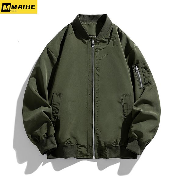 Herrenjacken Bomberjacke Retro Army Green MA1 Air Force Leichte Herbst-Straßenkleidung Dünner Baseballmantel 2023 230817