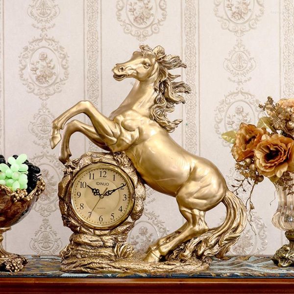 Настольные часы ретро гостиная маятник роскошные винтажные спальни прикроватные антиквариат Ev Saati Office Desk