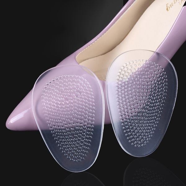 Acessórios para peças de sapatos Insolos Senhoras de salto alto fêmea fêmea meio almofada reduz a dor de fricção dor de silicone antepé dos pés antiskídeos Pontos de cuidados com os pés 230817