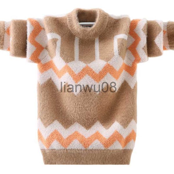 Pullover Nuovo arrivo per bambini invernale per bambini vestiti per ragazzi bambini baby pulluver morbido pile a maglia a maglia all'ingrosso 315 anni x0818