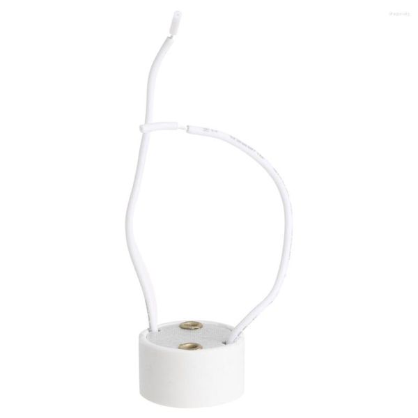 Suportes de lâmpada GU10 Soquete LED LED Halogen Halogner Base Cerâmica Conector de fio