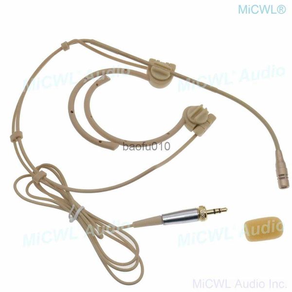 Microfones fone de ouvido dobrável Microfone cardióide para Sennheiser G2 G3 G4 EW100 EW300 EW500 Sistema de cinto sem fio digital sem fio 3,5 mm HKD230818