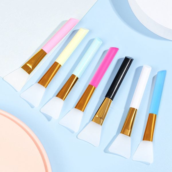 7 Farben Professionelle Silikonmaske Pinsel Weiche Spitze Flexible Gesichtsmund -Applikator Körperlotion Pinsel Schönheitssendetwerkzeug Supplies Supplies