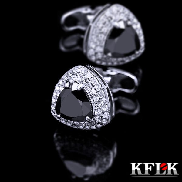 Cuffer Links Kflk Gioielli Cufflinks per maschi di marca maschile maschili per uomini Pulsini Black Blacks Pulsanti di alta qualità ospiti da sposa di lusso 230818