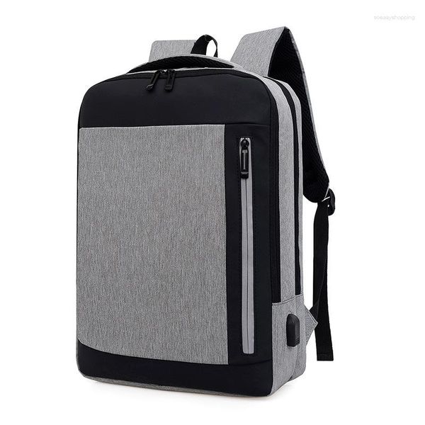 Backpack Männer Laptop-Tasche Großkapazität Business Schüler Freizeitschule Mult-Pockets Reise-Rucksäcke Computer Rucksack xa877f