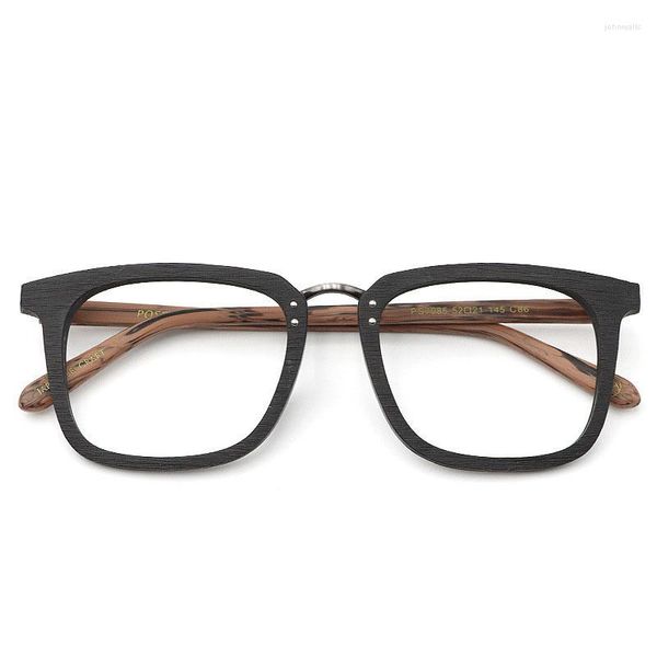 Sonnenbrillen Frames 2023 Japan Style Classic Square Holzkörner Acetat Brillengeschäft Einzigartige Rezeptbrille für Männer lesen Brillen