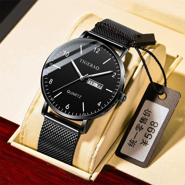 Orologi da polso orologi da uomo top di lusso impermeabile ultra sottile orologio da appuntamento maschio cinghia casual orologio da uomo da uomo sportivo polso